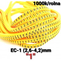  Oznake za provodnike EC-1 2,6mm2-4,2mm2, "1"